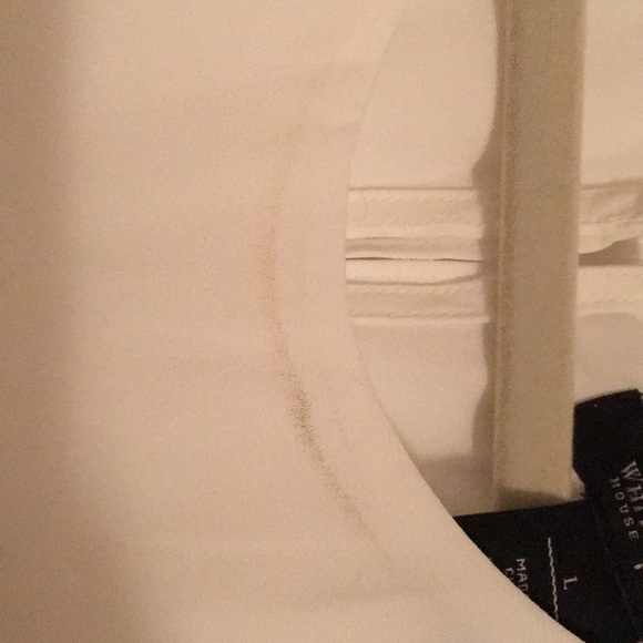 White House Black Market white sleeveless blouse - Picture 3 of 3